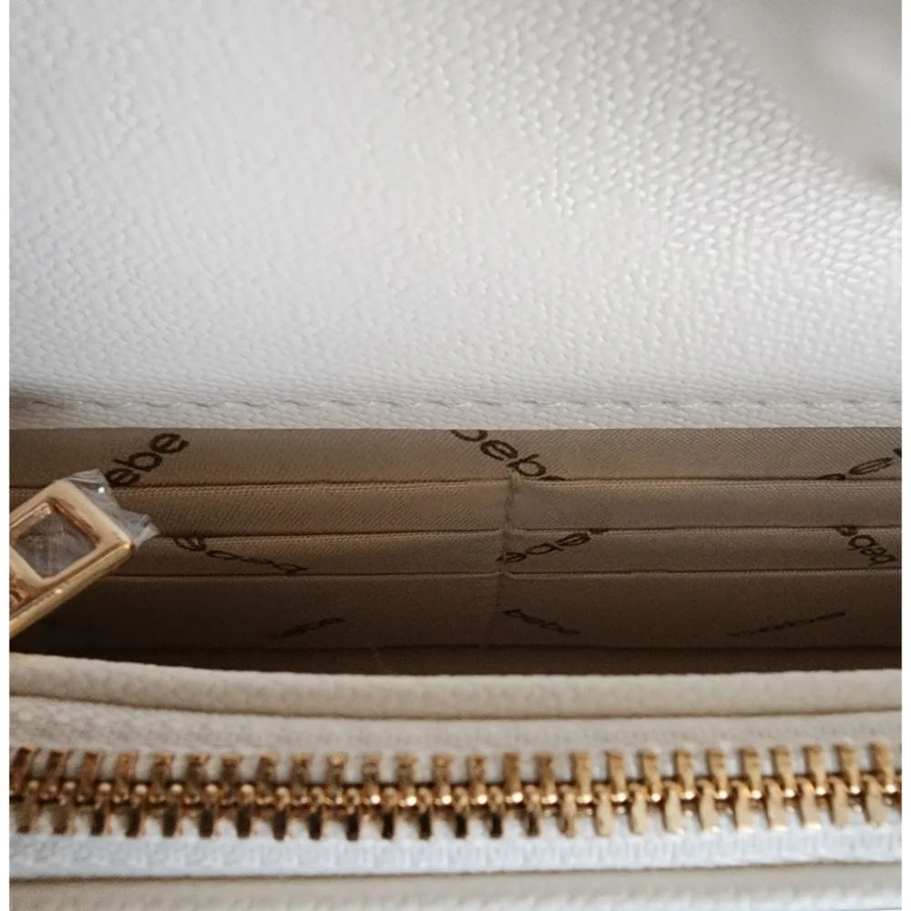 Bebe White Crossbody Bag NWT - Picture 6 of 12
